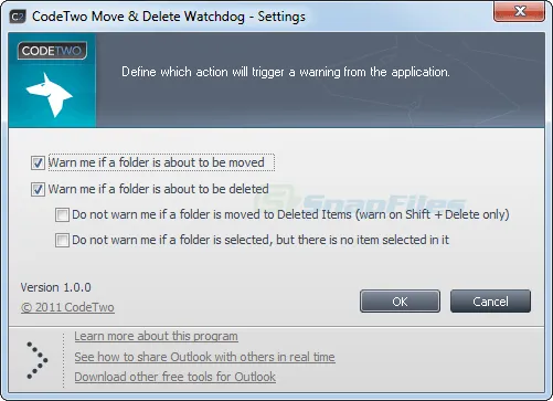 CodeTwo Move and Delete Watchdog Screenshot 2