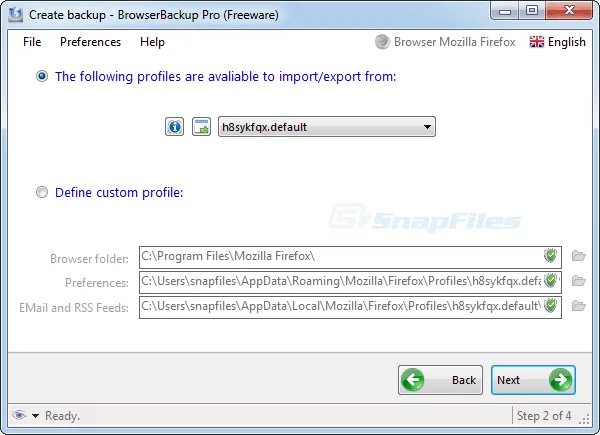 BrowserBackup Pro Screenshot 2