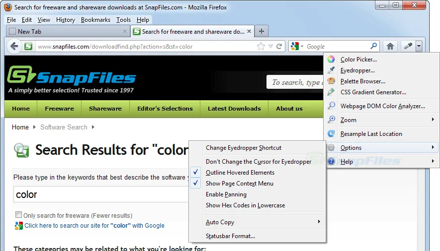 ColorZilla Screenshot 1