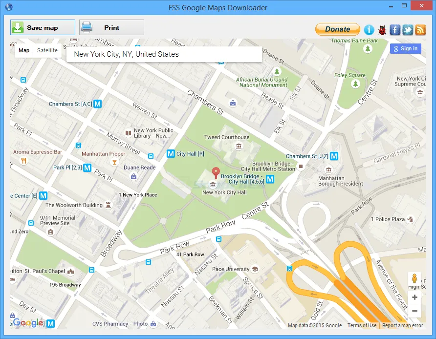 FSS Google Maps Downloader Screenshot 1