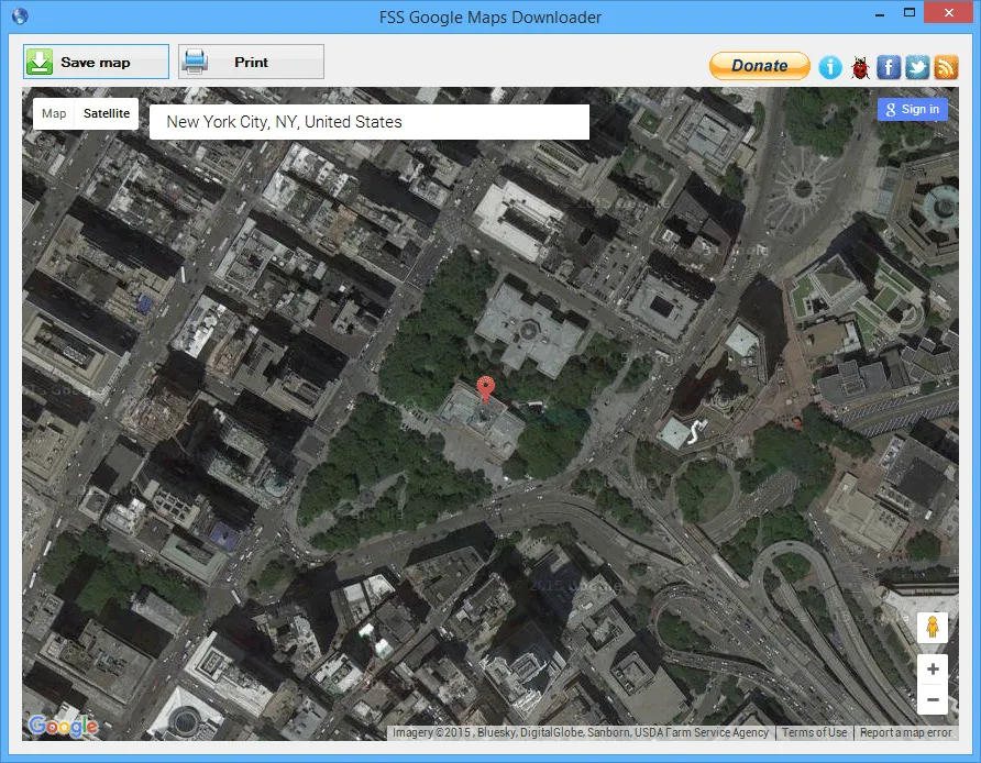 FSS Google Maps Downloader Screenshot 2