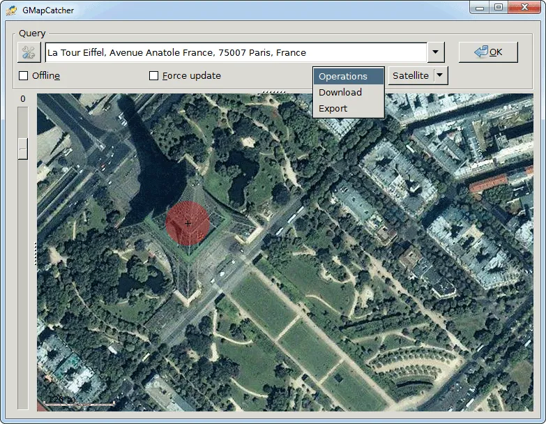 GMapCatcher Screenshot 2