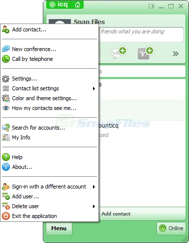 ICQ Screenshot 2