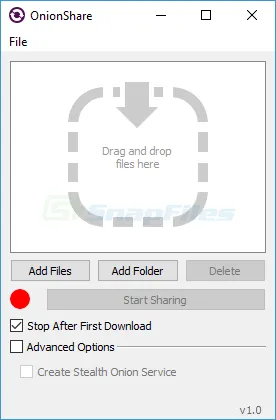 OnionShare Screenshot 1