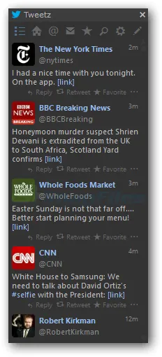 Tweetz Desktop Screenshot 1
