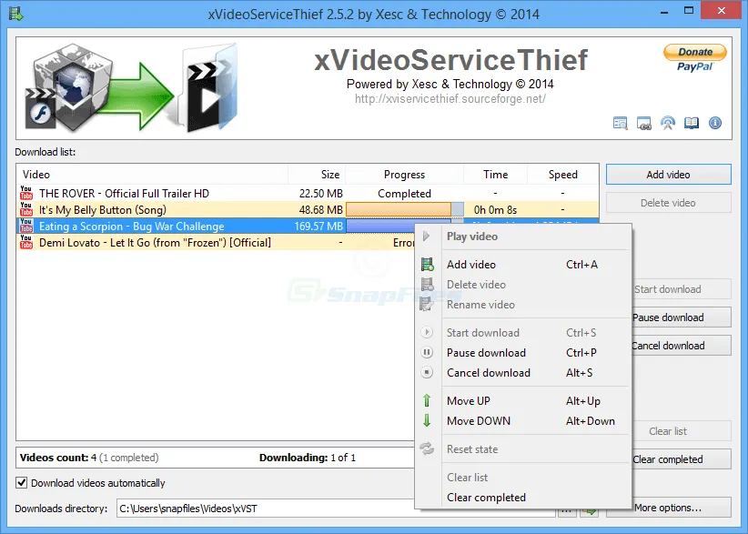 xVideoServiceThief Screenshot 1