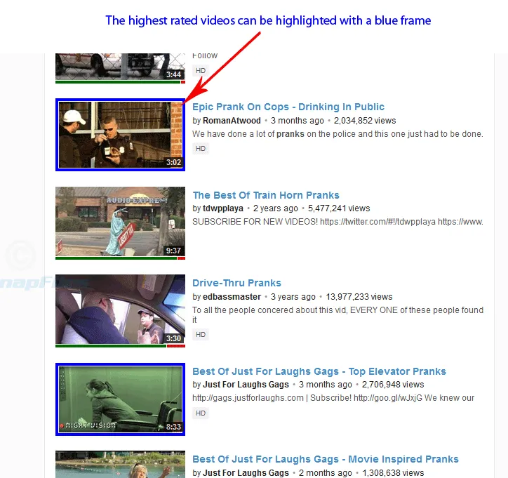 YouTube Ratings Preview Screenshot 2