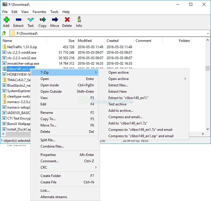 7-Zip Screenshot 1