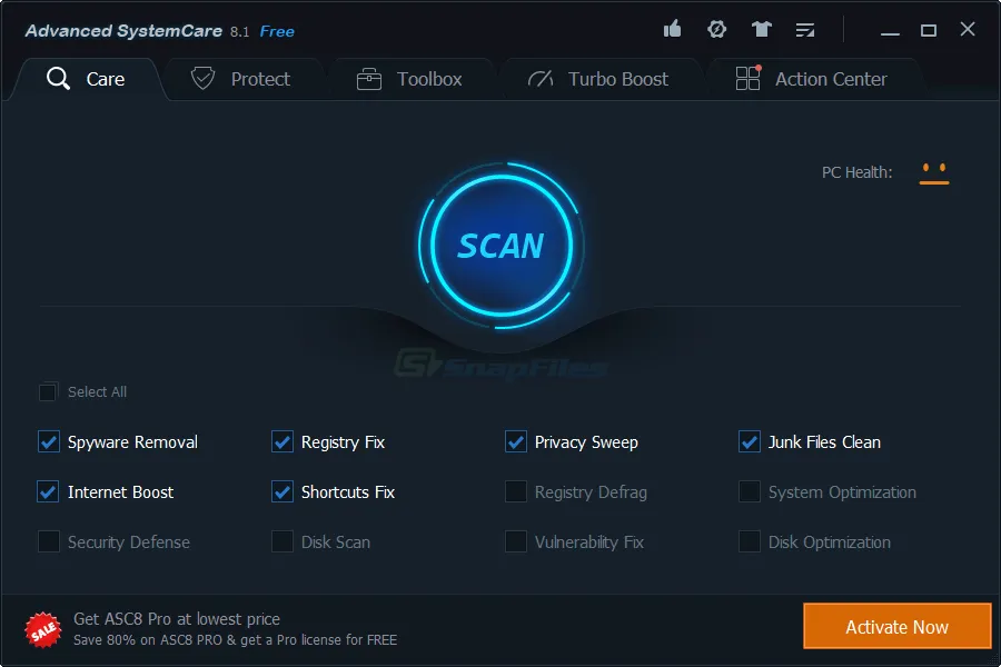 Advanced SystemCare Free Screenshot 1