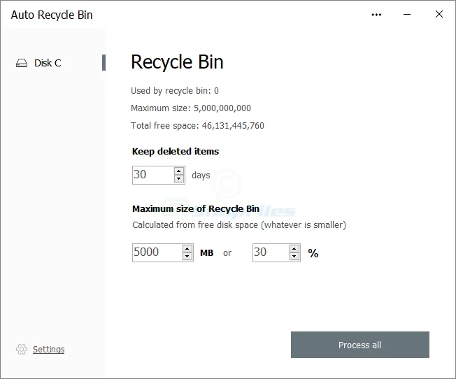 Auto Recycle Bin Screenshot 1