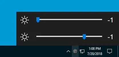 Win10 BrightnessSlider Screenshot 1