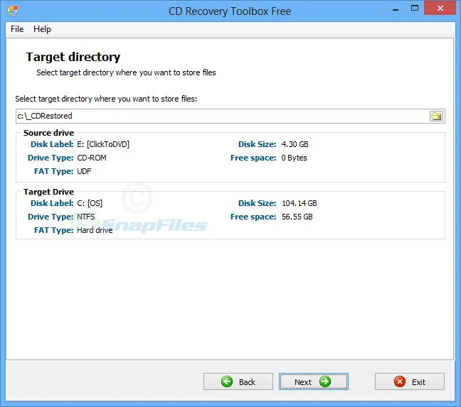 CD Recovery Toolbox Free Screenshot 2