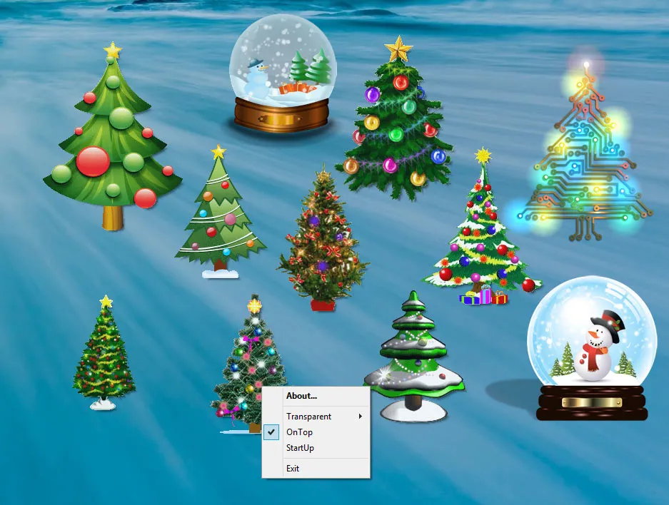 Desktop Christmas Trees Screenshot 1