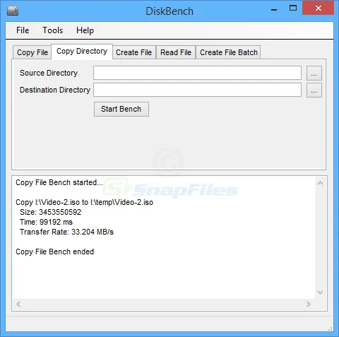 Disk Bench Screenshot 2