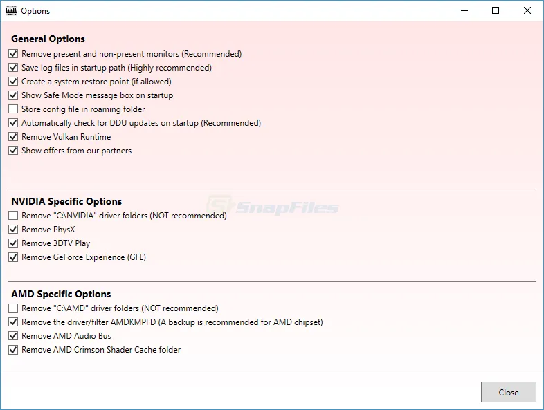 Display Driver Uninstaller Screenshot 2