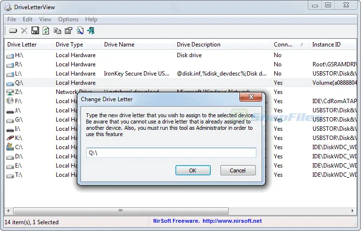 DriveLetterView Screenshot 2