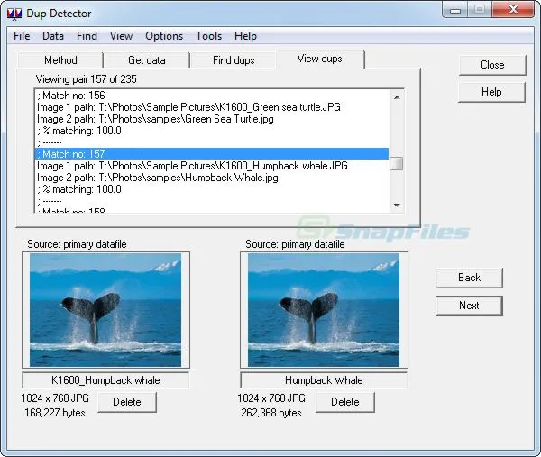 DupDetector Screenshot 1