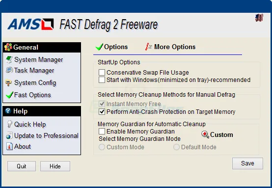 Fast Defrag Standard Screenshot 2