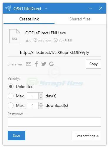 O&O FileDirect Screenshot 2