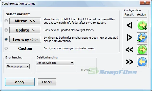 FreeFileSync Screenshot 2