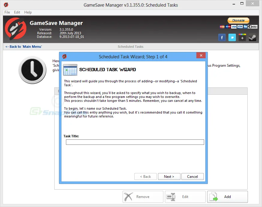 GameSave Manager Screenshot 2