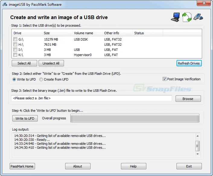 ImageUSB Screenshot 1