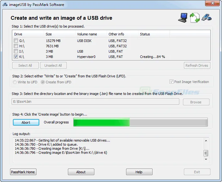 ImageUSB Screenshot 2