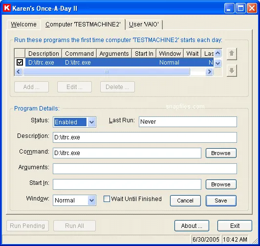 Karen`s Once-A-Day Screenshot 1