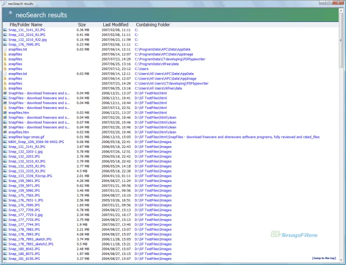 neoSearch Screenshot 2