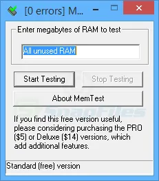 MemTest Screenshot 1