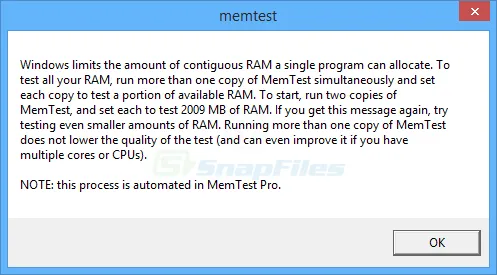 MemTest Screenshot 2