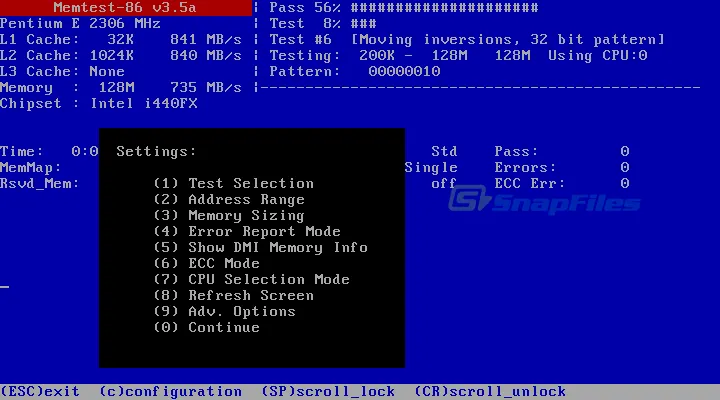 Memtest86 Screenshot 1