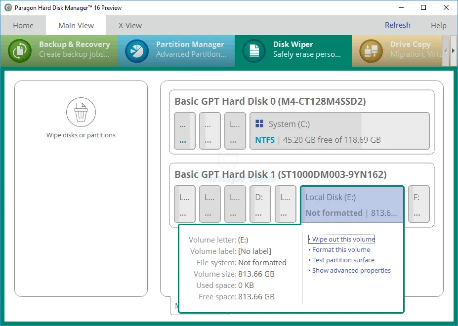 Free Hard Disk Manager (Preview) Screenshot 2