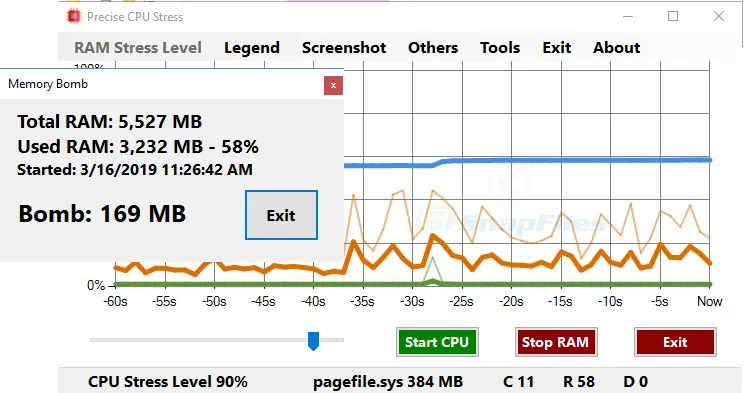 Precise CPU Stress Screenshot 2