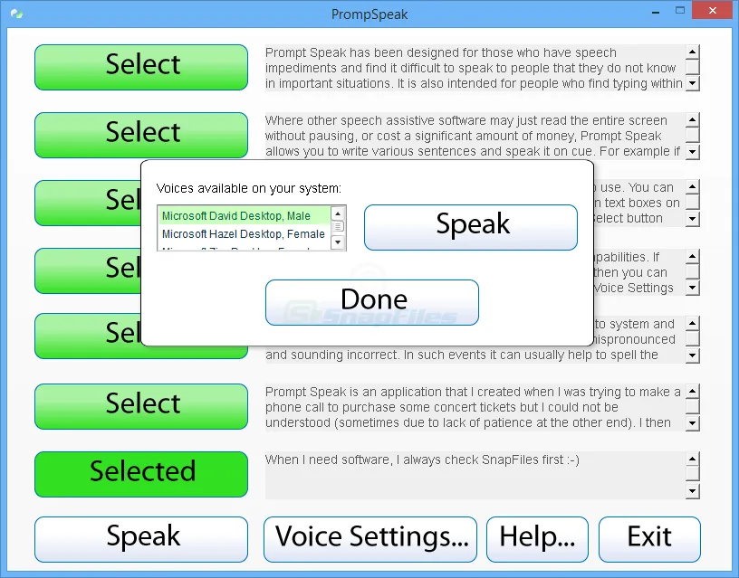 PromptSpeak Screenshot 2