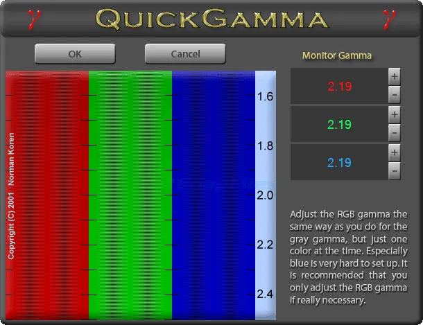 QuickGamma Screenshot 2