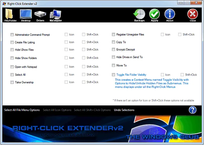 Right-Click Extender Screenshot 1