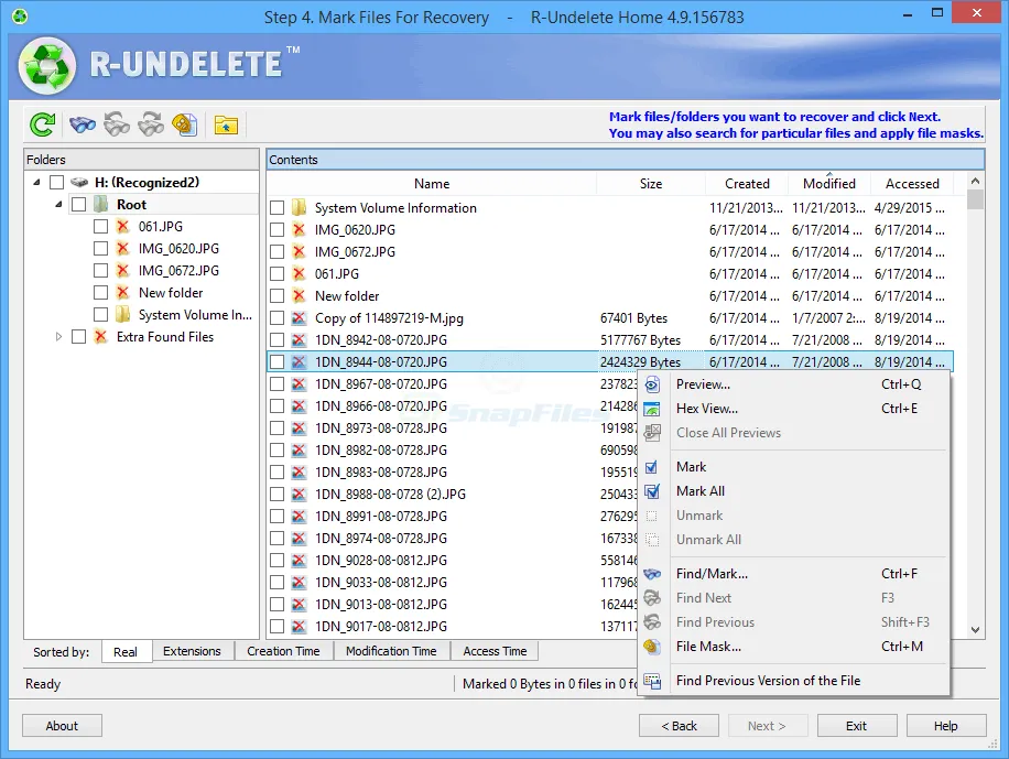 R-Undelete Home Screenshot 1