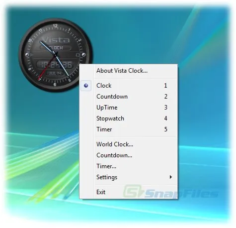 Respect Soft Vista Clock Screenshot 1