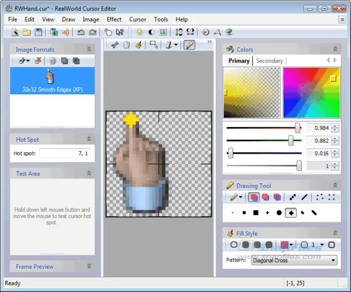 RealWorld Cursor Editor Screenshot 1