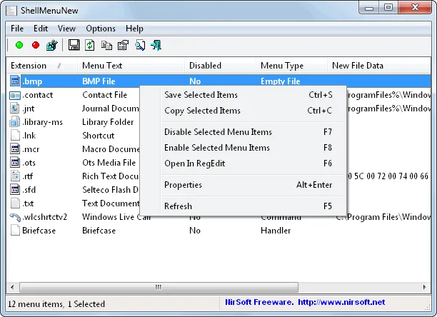 ShellMenuNew Screenshot 1
