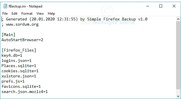 Simple Firefox Backup Screenshot 2