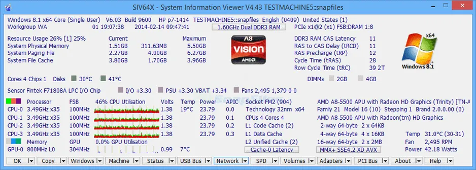 SIV System Information Viewer Screenshot 1