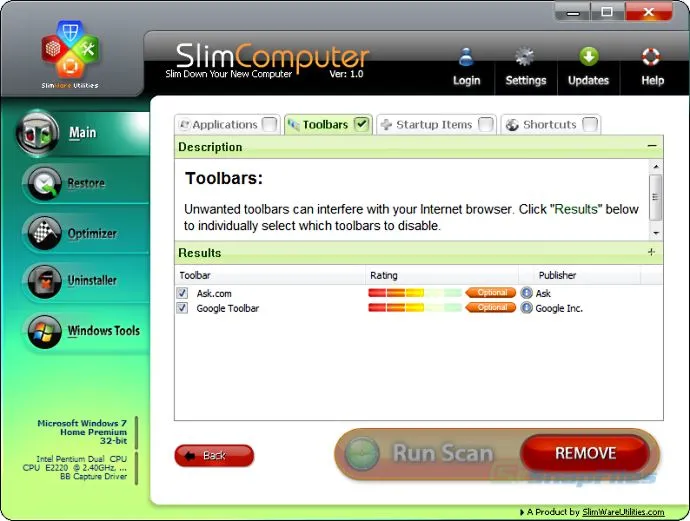 SlimComputer Screenshot 2