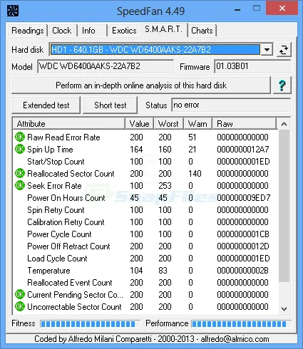 SpeedFan Screenshot 2