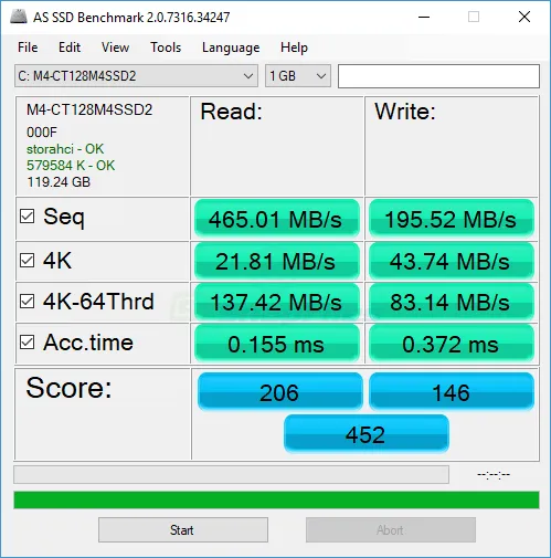 AS SSD Benchmark Screenshot 1