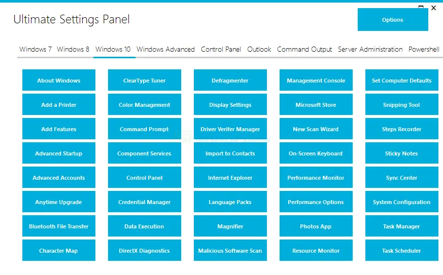 Ultimate Settings Panel Screenshot 1