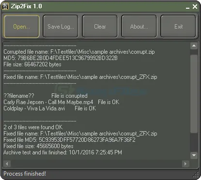 Zip2Fix Screenshot 2